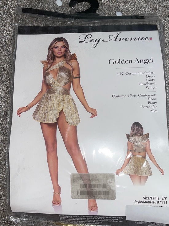 Leg Avenue Other - Leg Avenue Metallic Gold Angel Costume Set